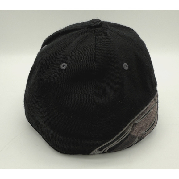SRH Flex Fit 210 Fitted Men's Baseball Hat Cap Black W/ Plaid Logo 7 1/4-7 5/8 - Picture 8 of 9